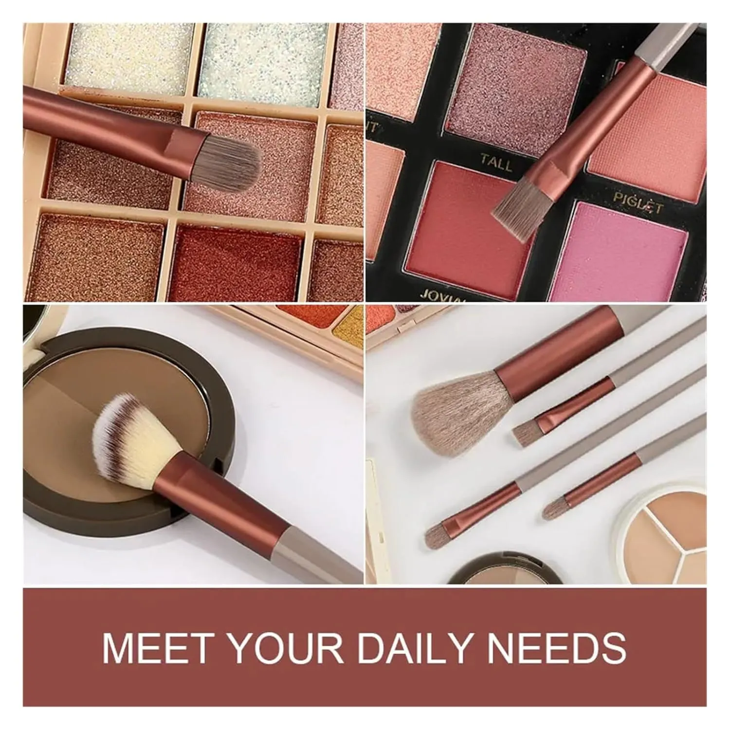 13Pcs Makeup Brushes Set Soft Fluffy Eye Shadow Highlighter Concealers Brush Blush Loose Powder Brush Blending Women Beauty Tool(Green with bag)