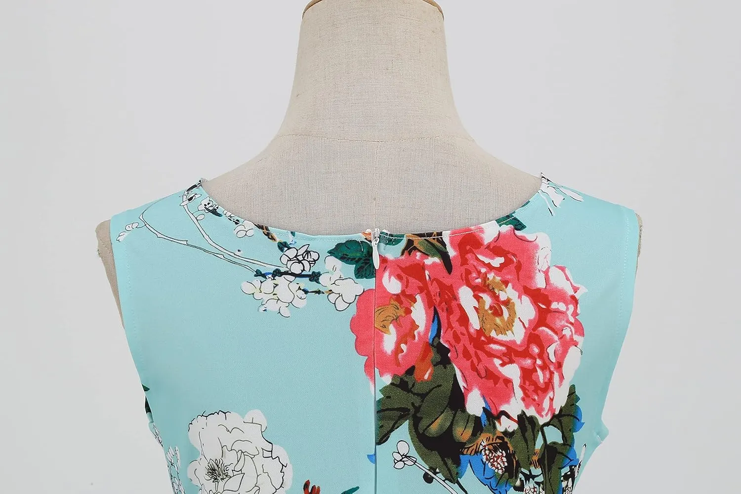 2023 Womens Summer Wrap Sleeveless Sundress Dress V-Neck Floral Summer Party Dress