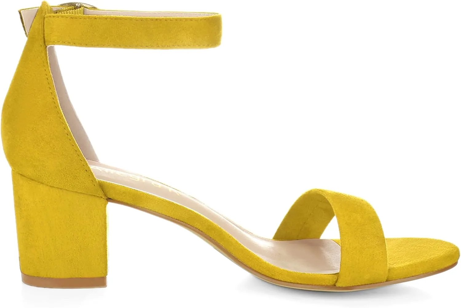 Allegra K Women's Open Toe Block Heel Ankle Strap Sandals