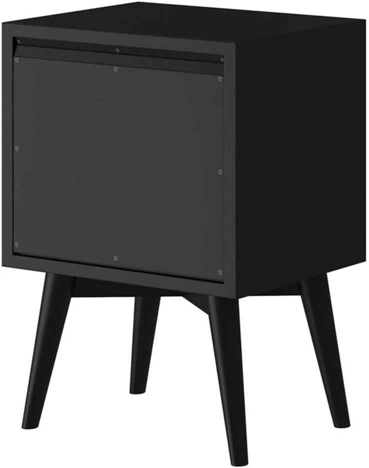 Alpine Furniture Flynn Nightstand, Black