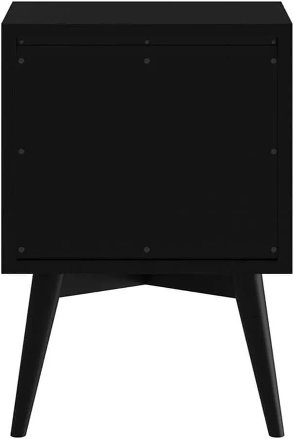 Alpine Furniture Flynn Nightstand, Black