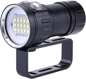 Aramox Diving Flashlight 18000 IPX8 Dive Lights 500M Underwater LED Flashlight Submersible Lights for Outdoor Under Water Sports