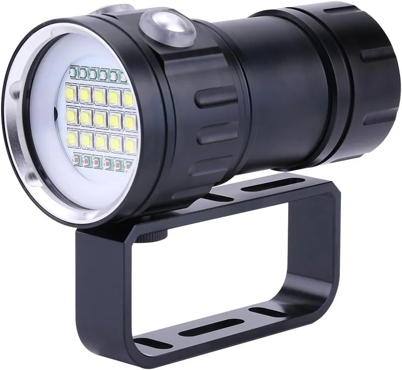 Aramox Diving Flashlight 18000 IPX8 Dive Lights 500M Underwater LED Flashlight Submersible Lights for Outdoor Under Water Sports