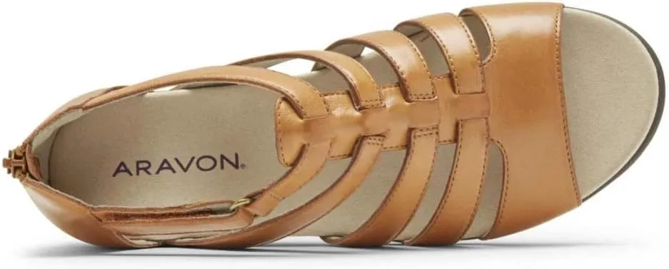 Aravon Women's Abbey Gladiator Flat Sandal
