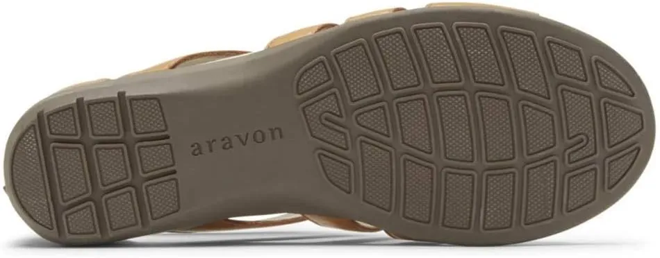 Aravon Women's Abbey Gladiator Flat Sandal