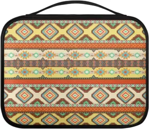 Aztec Tribal Bible Cover for Women Men Bible Case for Lady Large Bible Case with Handles Bible Pack Simple Carrying Case with Zipper Pocket