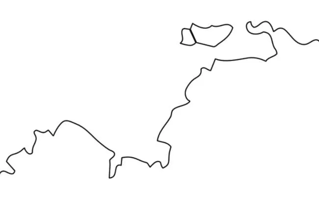 Blank Australia Simple A1 Flat Map