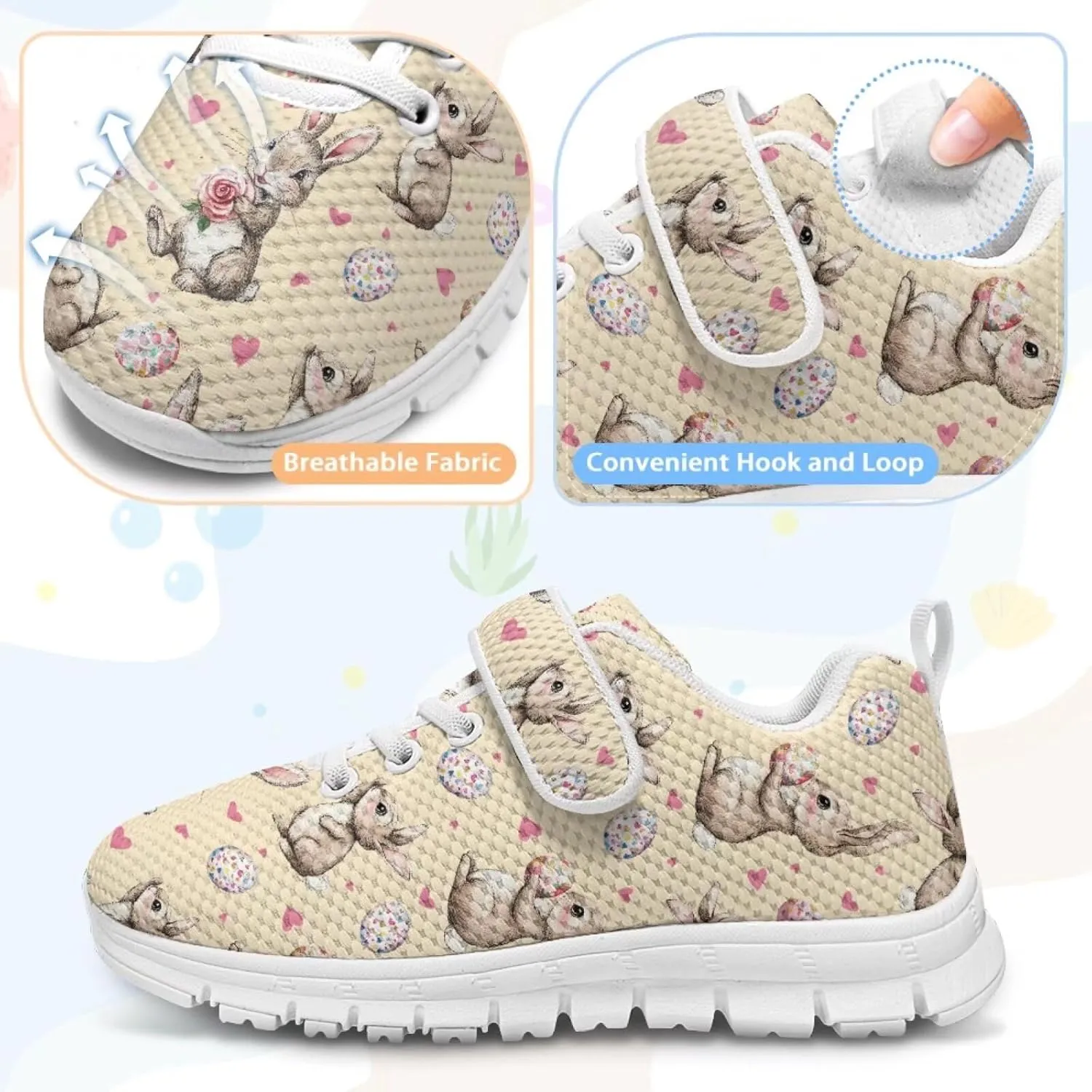 Coloranimal Kids Sneakers Slip On Sneaker Comfort Casual Running Tennis School Low Top Sneaker Athletic Walking Shoes for Boy Girls