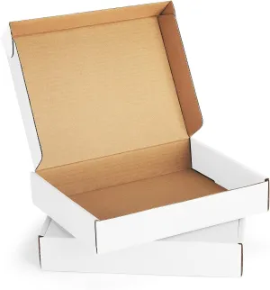 Eupako 11x8x2" White Shipping Boxes Corrugated Box Mailers 20 Pack Cardboard Shipping Boxes for Small Business, Mailing