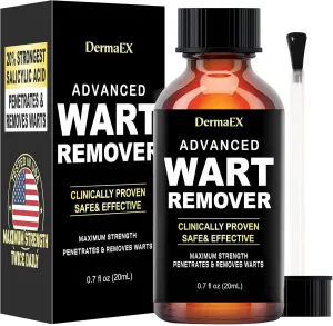 Fast-Acting Wart Remover Freeze Off : Wart Liquid with Salicylic Acid - Fast-Acting Wart Freeze Off Designed for Warts, Plantar Wart, Genital Wart, Common Wart, Flat Wart, Corn, Callus