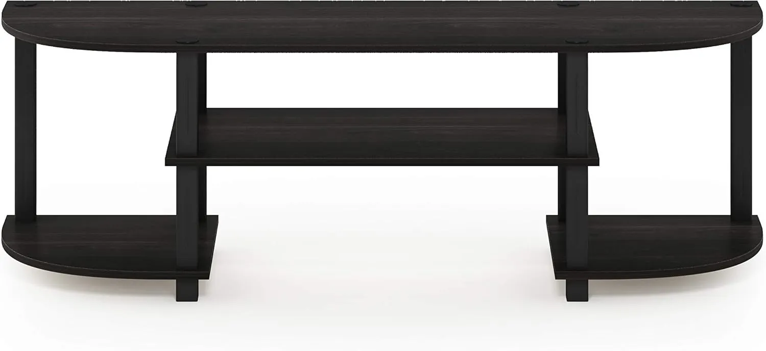 Furinno Turn-S-Tube Wide TV Entertainment Center, Espresso/Black