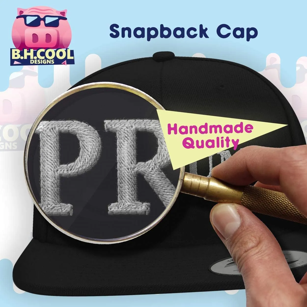 got muff Cabbage? - Yupoong 6089 Structured Flat Bill Hat | Trendy Baseball Cap for Men and Women | Snapback Closure