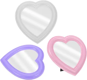 Heart Shaped Makeup Mirror Wall or Desktop Love Heart Vanity Mirror Simple Design