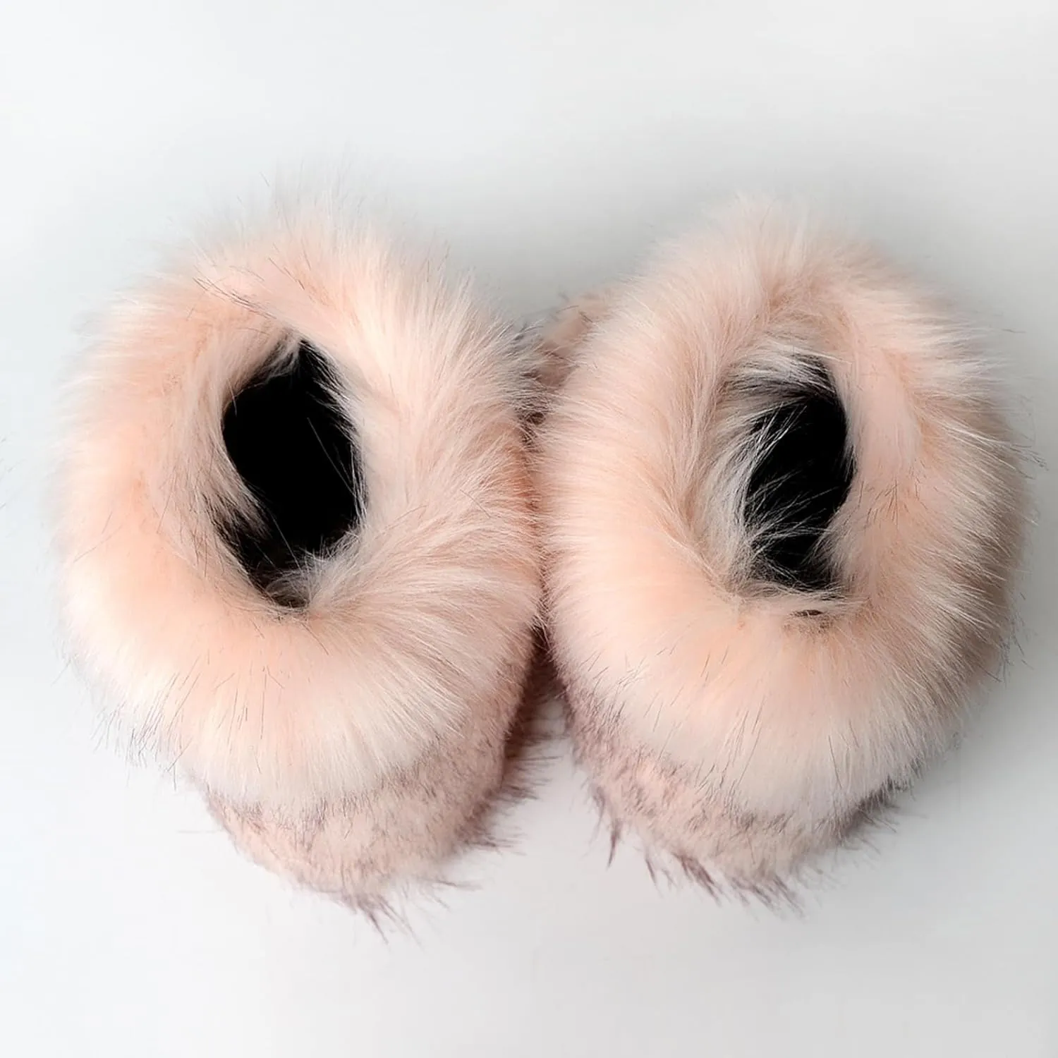 HINDOLA Womens Faux Fur Boots Fuzzy Fluffy Furry Round Toe Suede Boots Winter Comfy Plush Warm Snow Boots Comfortable Winter Ankle Booties Anti Slip Outdoor Indoor Flat Shoes