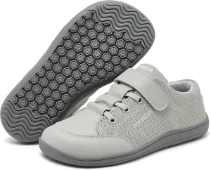 HOBIBEAR Kids Barefoot Shoes Wide Toe Box Zero Drop First Walk for Toddler Little Big Kid Boys Girls Sneaker