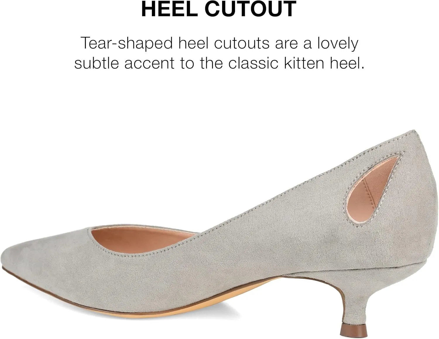 Journee Women's Goldie Kitten Heel Pumps