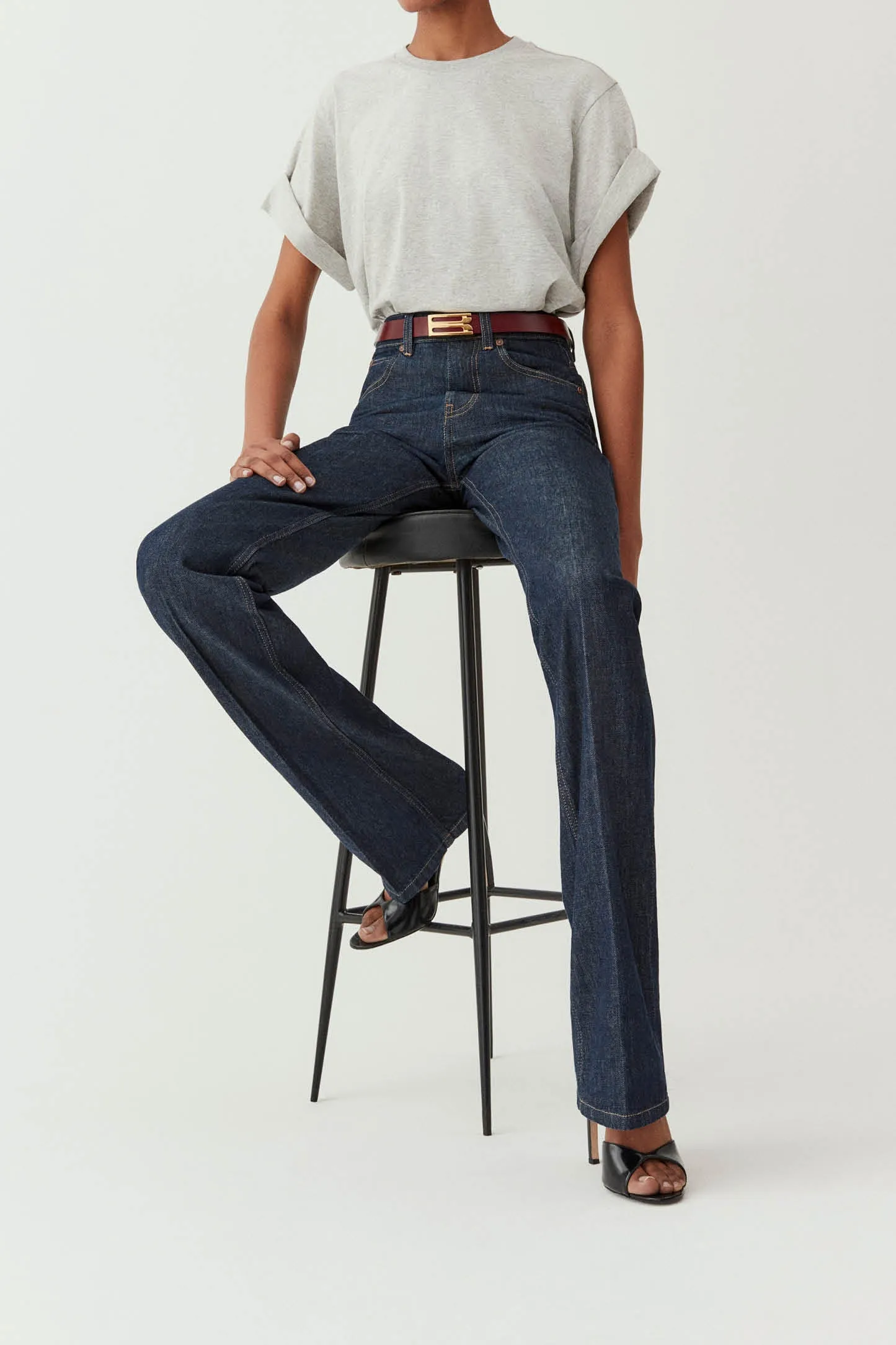 Julia High Waisted Jean In Indigo Rinse