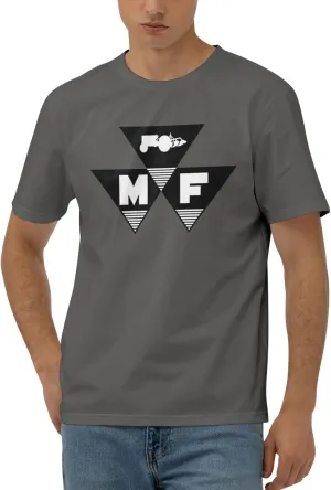Massey Ferguson Men's 170g Combed Cotton Short Sleeve T-Shirt Black