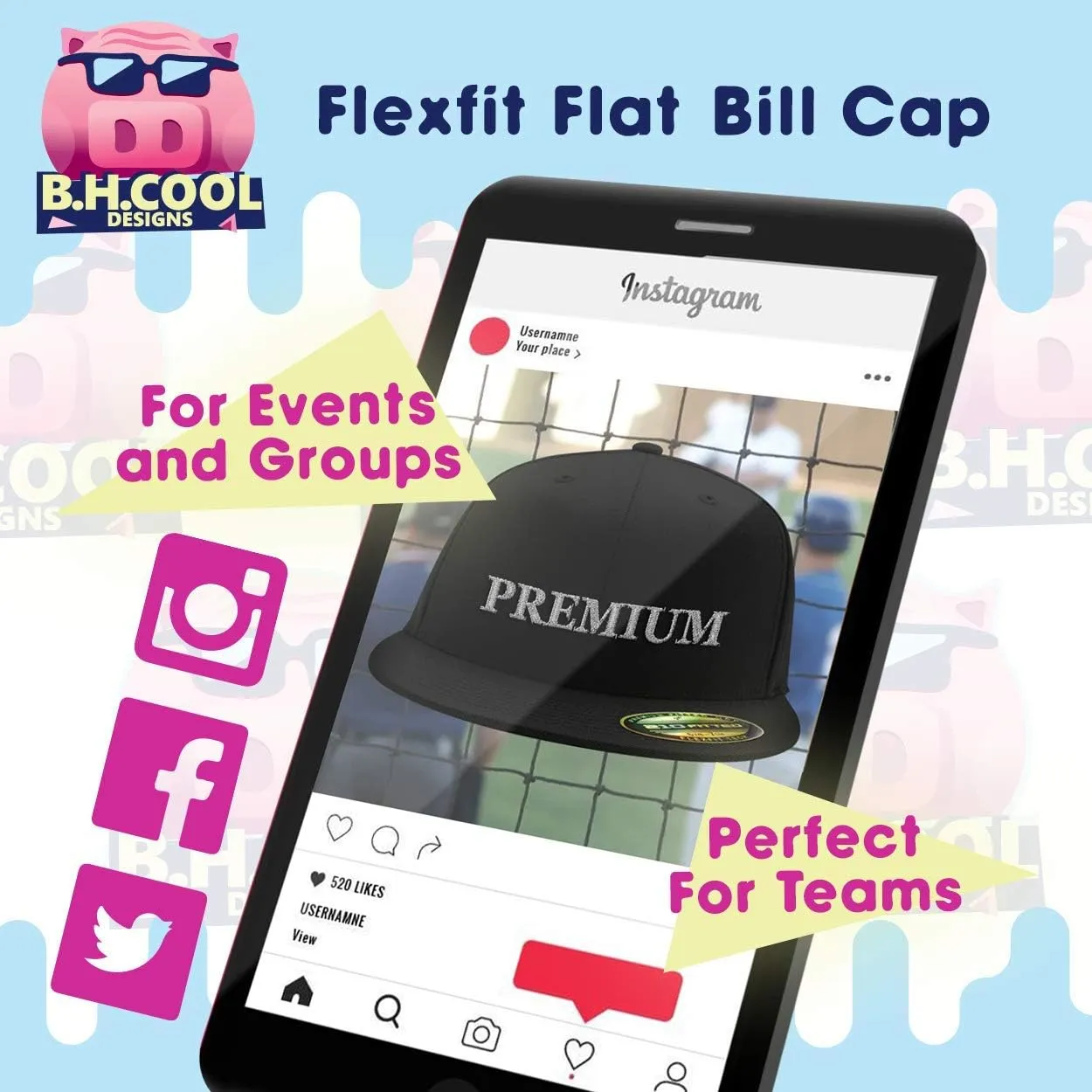 of Course I'm Right! I'm A Sugden! - Flexfit 6210 Structured Flat Bill Fitted Hat | Baseball Cap for Men and Women