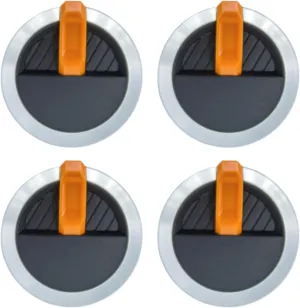 Orange Knob for Walmart Blackstone Griddle,Control Knob for Most Expert Grill Propane Gas Grill,4-Pack