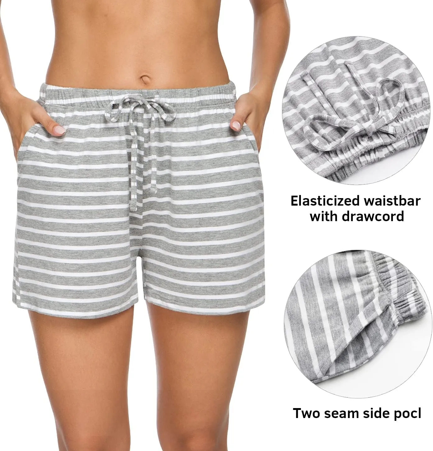 Orrpally Pajama Shorts Womens Lounge Short Sleep Shorts Pajama Bottoms
