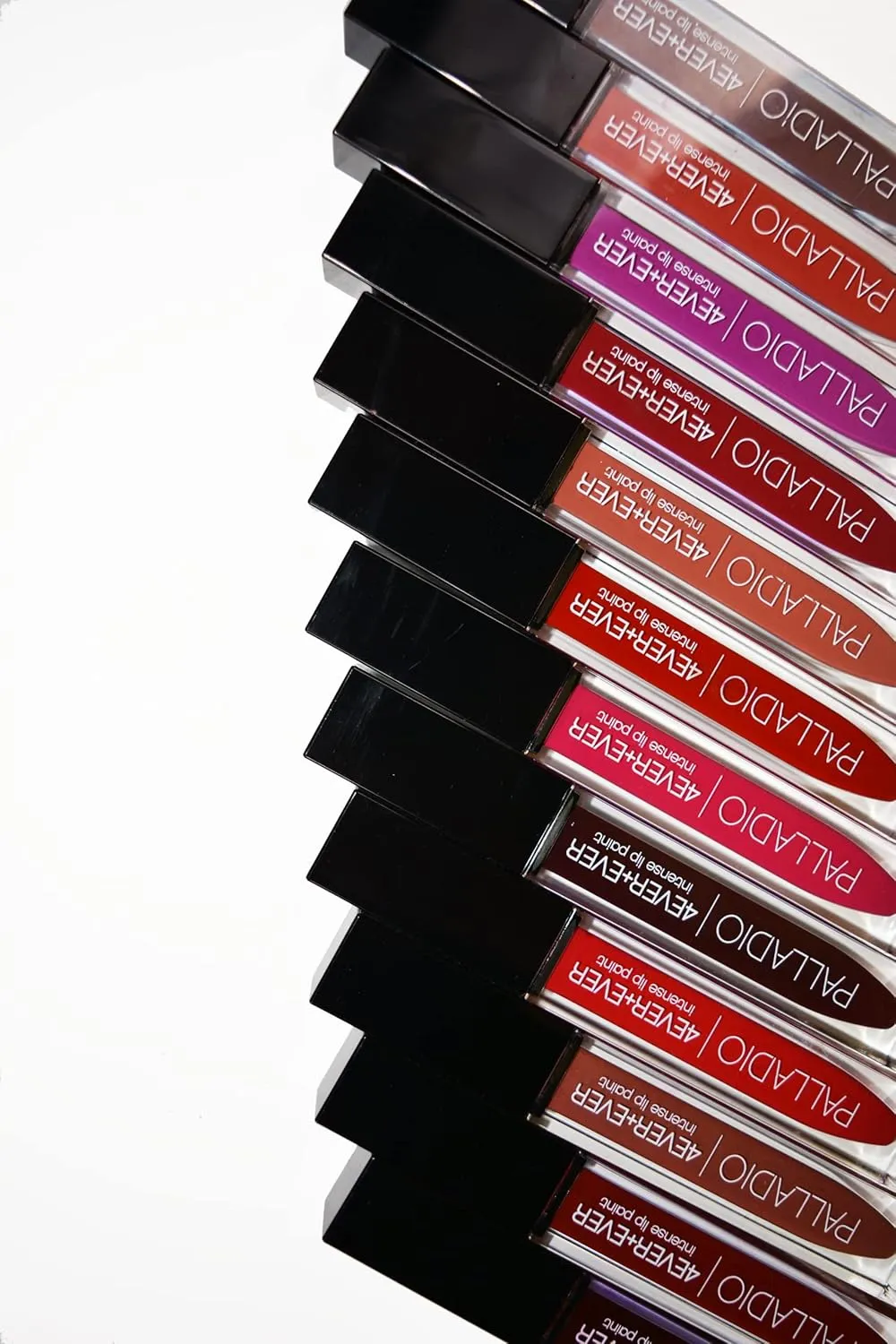 Palladio 4 Ever   Ever Intense Lip Paint, Liquid Lipstick, High Pigmented Lip Gloss, High Shine Vinyl Finish, Rich Color Coverage, Moisturizes Lips, Doe Foot Wand Applicator, BFFL