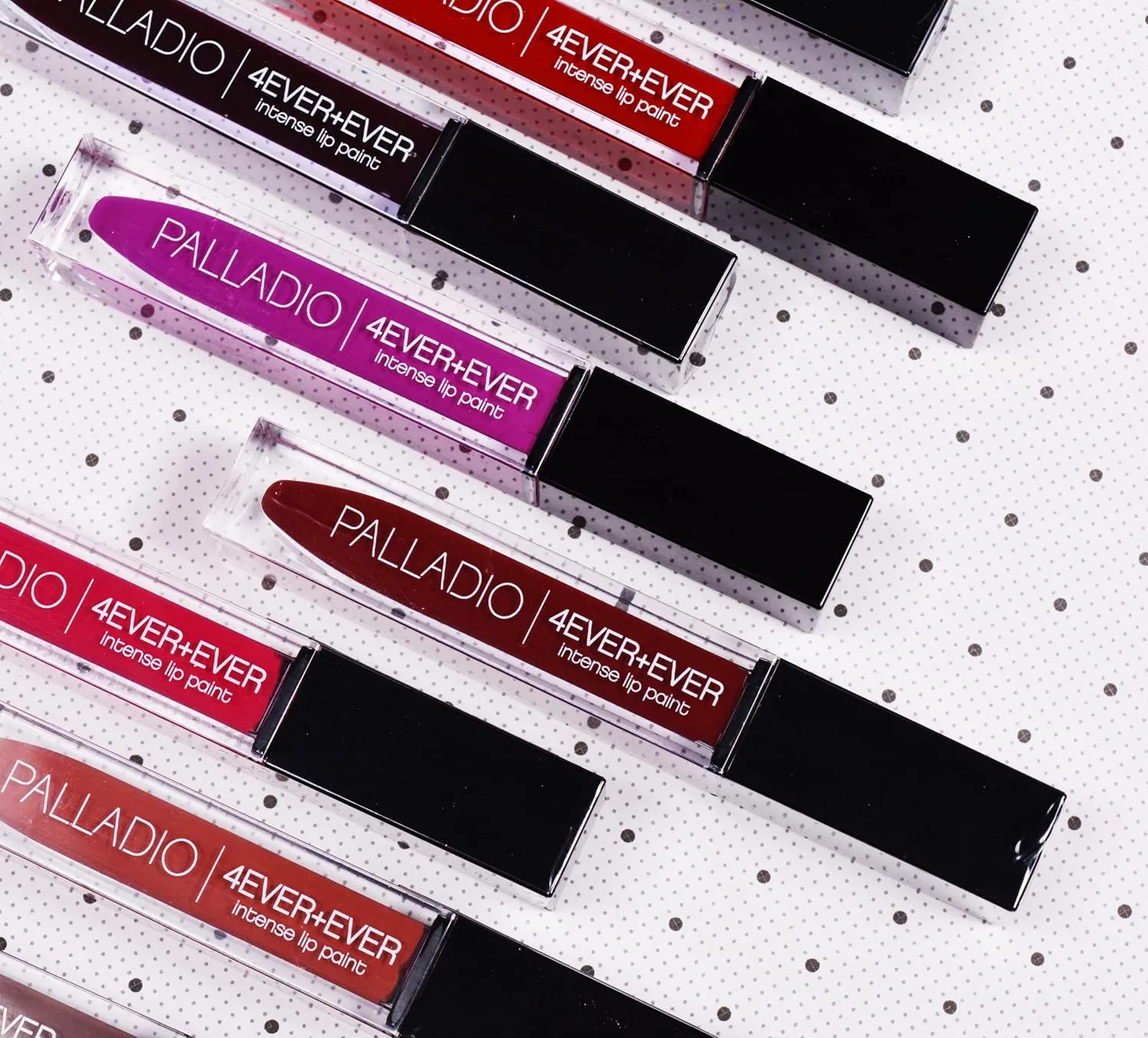 Palladio 4 Ever   Ever Intense Lip Paint, Liquid Lipstick, High Pigmented Lip Gloss, High Shine Vinyl Finish, Rich Color Coverage, Moisturizes Lips, Doe Foot Wand Applicator, BFFL