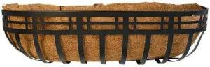 Panacea 82175 Mission Deck Planter Box, Black, 30" L