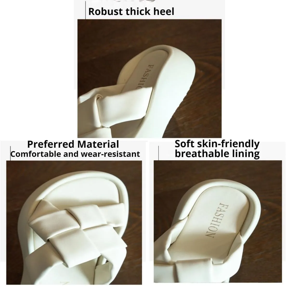 Platform Slippers Fashion Weaving Non-slip Height Up Fashion Girls Women Sandal Beach Outdoor Sandals