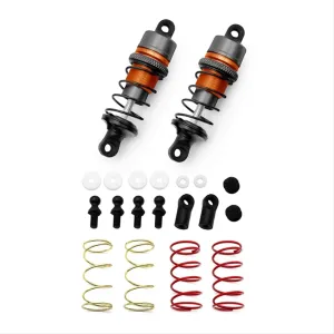 Rc Shock Absorber For 63mm 1/10 1Pair Of Metal Hydraulic Shock Absorbers Orange RC Remote Control Car Flat For Racing Drift Car Parts And Accessories Replacement