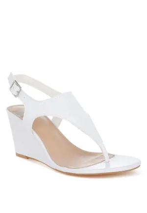 Real Leather Wedge Sandals