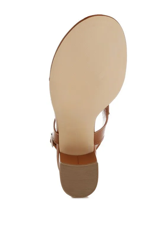 Real Leather Wedge Sandals