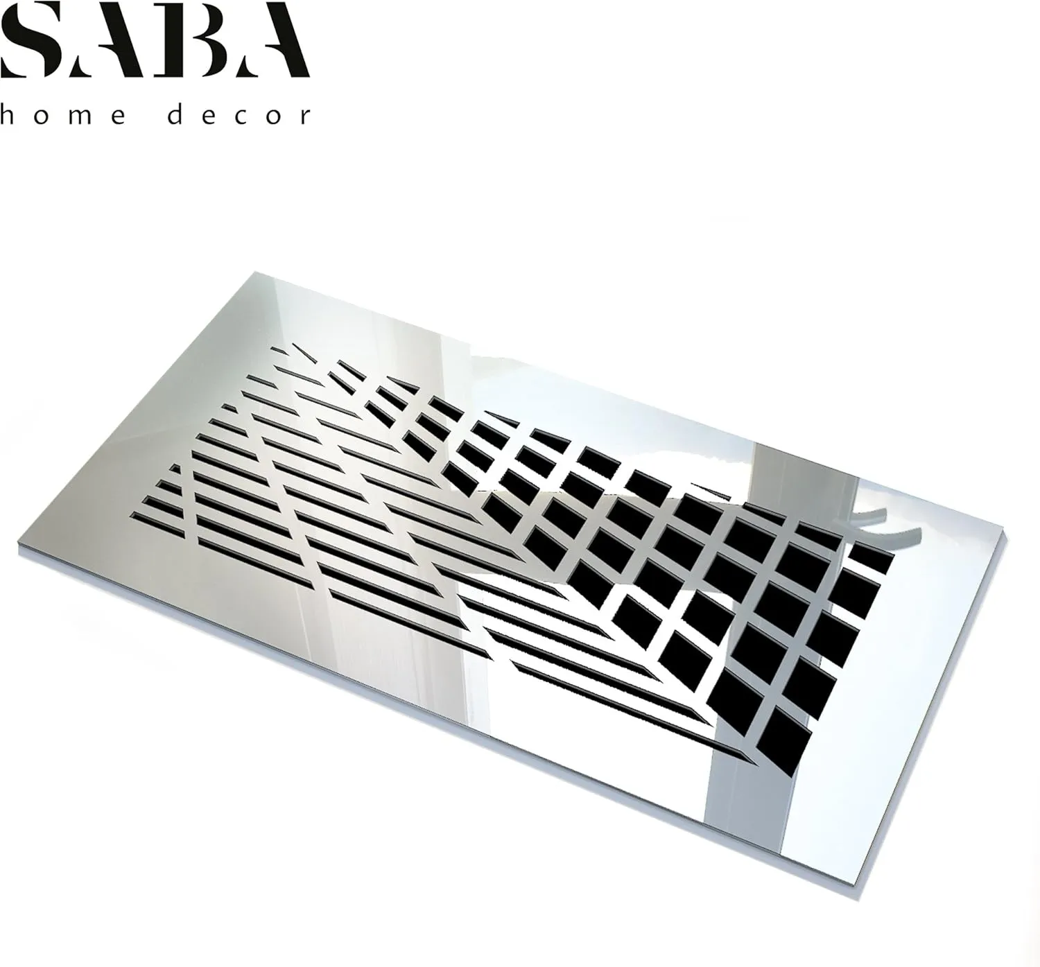 SABA Home Decor Vivian Silver (14 inch x 8 inch)