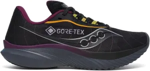 Saucony Women's Kinvara 15 GTX Sneaker, Black/Shadow, 10.5