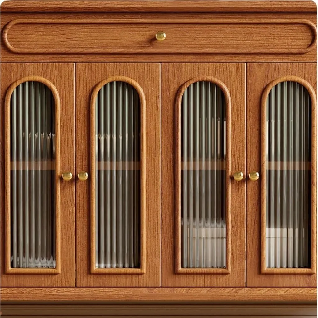 Sideboard Cabinet Wooden Buffet Cabinet Home Storage Buffet Cabinet Bar Counter with Storage Cabinet is Suitable for Dining Room and Kitchen Sideboard Cabinet with Drawers(C)