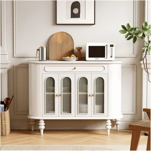 Sideboard Cabinet Wooden Buffet Cabinet Home Storage Buffet Cabinet Bar Counter with Storage Cabinet is Suitable for Dining Room and Kitchen Sideboard Cabinet with Drawers(C)