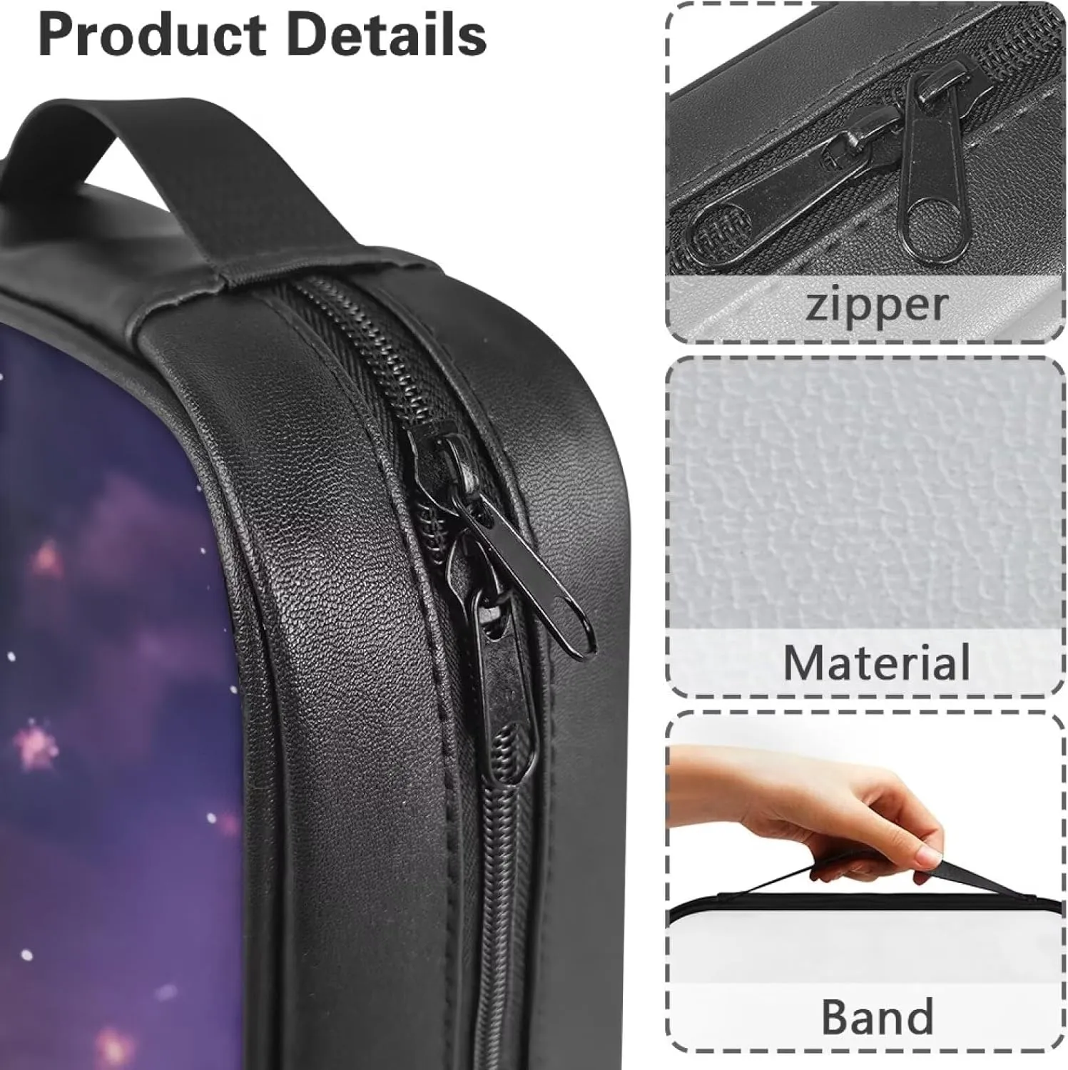 Simple Bible Bag for Women and Men Stylish Pattern Bible Cover with Zipper Pocket Bible Protective Case Church Bag