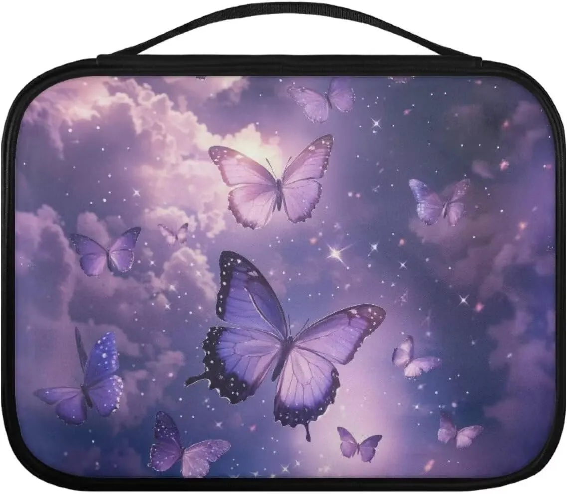 Simple Bible Bag for Women and Men Stylish Pattern Bible Cover with Zipper Pocket Bible Protective Case Church Bag