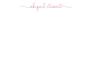 Simple Script Stationery Set - Pink