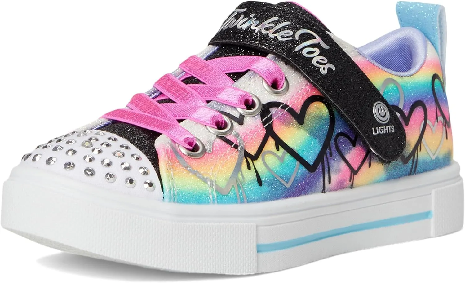 Skechers Girl's Twinkle Sparks-Ombre Love Sneaker