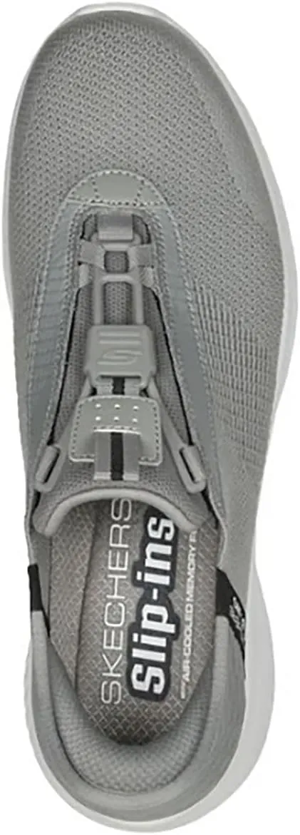 Skechers Men's Ultra Flex 3.0 Finnik Gray/Black Low Top Sneaker Shoes