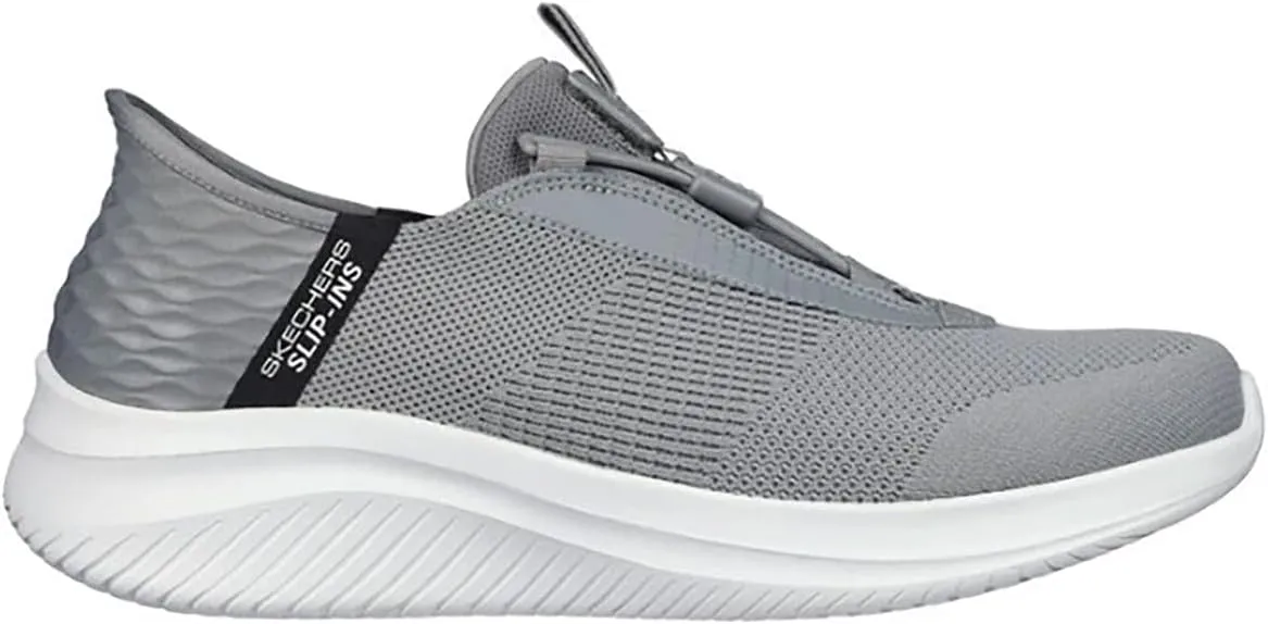 Skechers Men's Ultra Flex 3.0 Finnik Gray/Black Low Top Sneaker Shoes