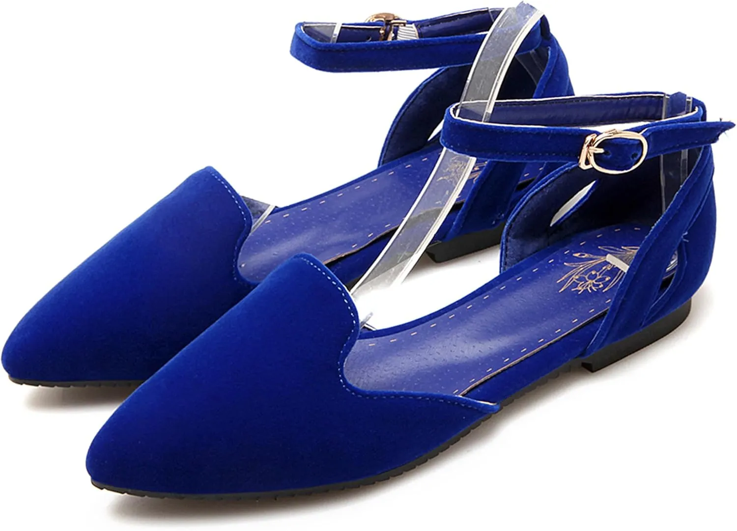 Suede Flat Women Pointed Toe Dolly Shoes