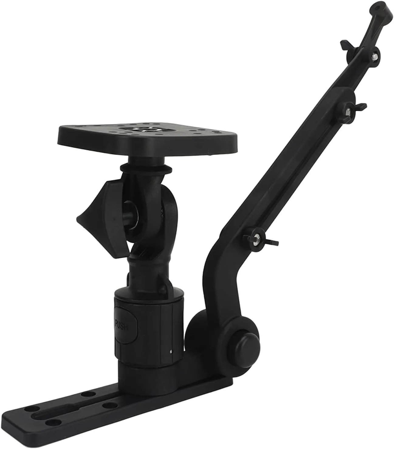 SUNGOOYUE Stainless Steel Fish Finder Mounting Arm, Transducer Mounting Arm for Garmin, Fish Finders, Kayak DIY