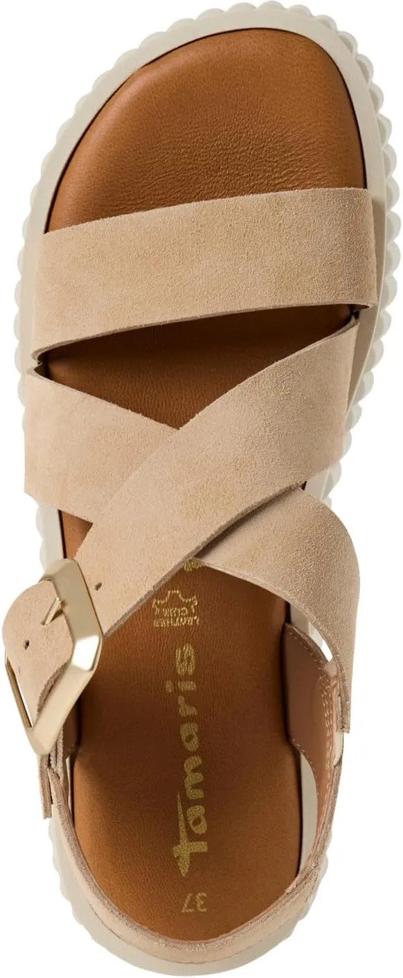 Tamaris Women's Wedge/Flat Sand Sandal