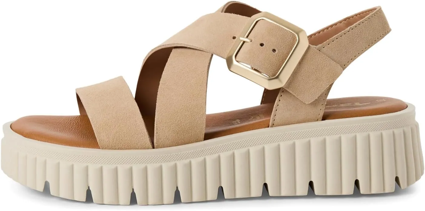 Tamaris Women's Wedge/Flat Sand Sandal