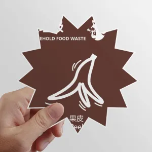 Treatment Wet Garbage Peel Garbage Sort Sun Vinyl Sticker Luggage Graffiti Flower Decal