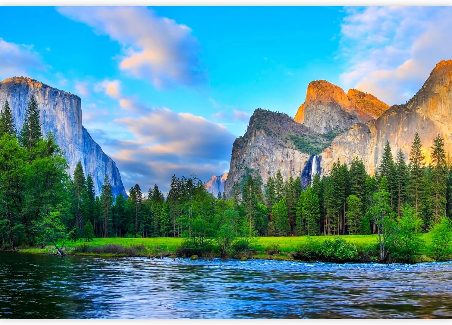 wall26 Removable Wall Sticker/Wall Mural Scenic Pastel Sky Mountain Range Forest Nature Wilderness Photography Realism Rustic Landscape Decorative Global for Living Room, Bedroom, Office - 66"x96"