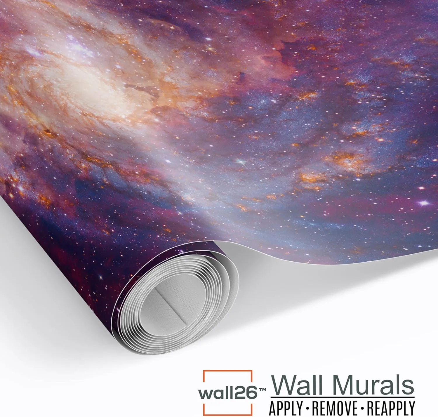 wall26 Removable Wall Sticker/Wall Mural Window View Scottish Highland Sunset Mountain Valley Nature Wilderness Photography Realism Landscape Multicolor for Living Room, Bedroom, Office - 36"x48"