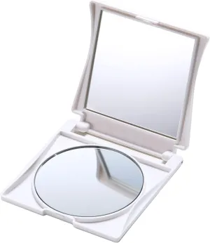 Yamamura Y-700 Double-Sided Compact Mirror, White